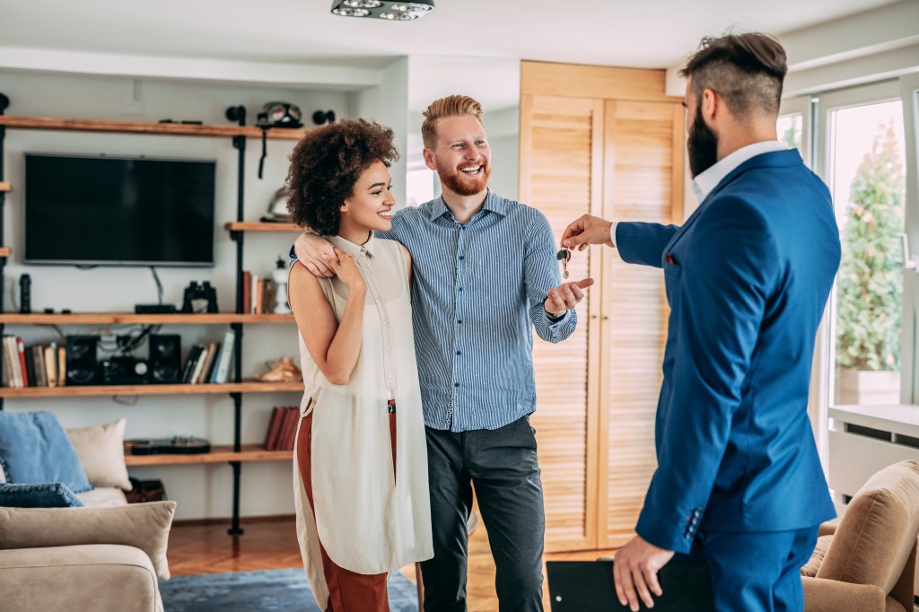 The young couple who buy a new house, inspired by a recent survey, stated that 48% of newly married owners call for payment contributions to their wedding.