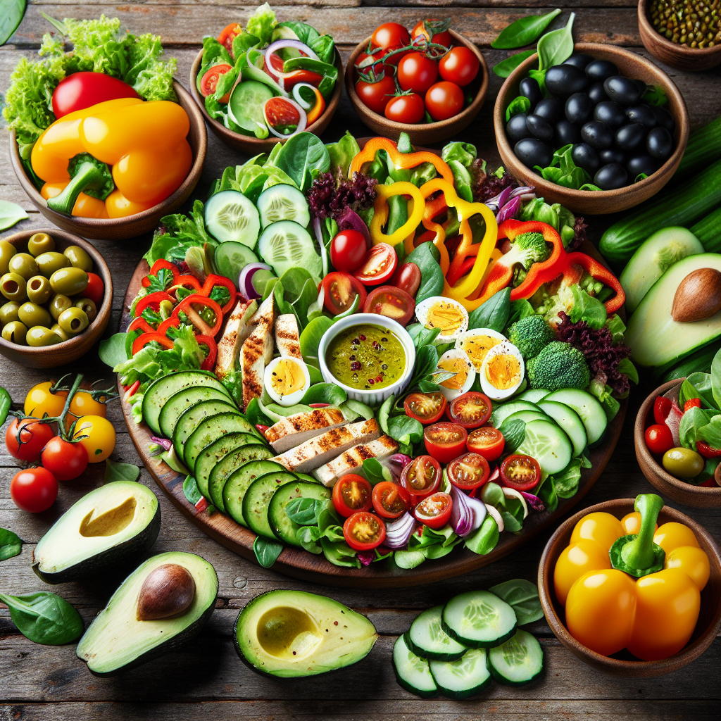 Fresh and Colorful Low Carb Salads for a Healthy Crunch