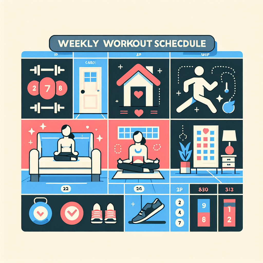 weekly home workout schedule for beginners
