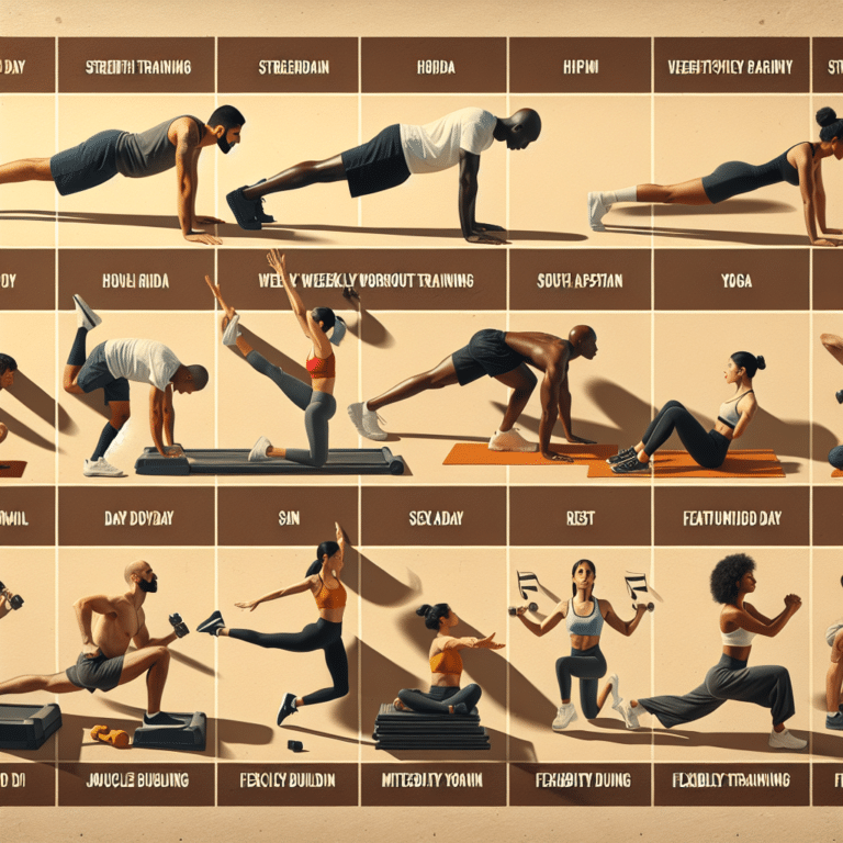 beginner's weekly home workout schedule